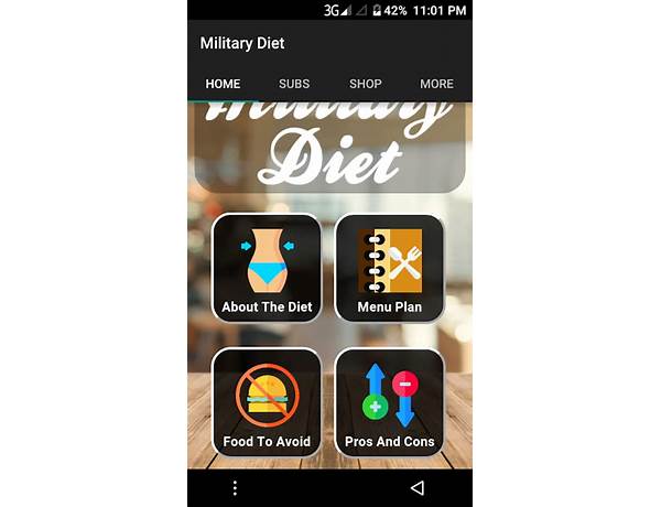 Military Diet for Android - Download the APK from Habererciyes